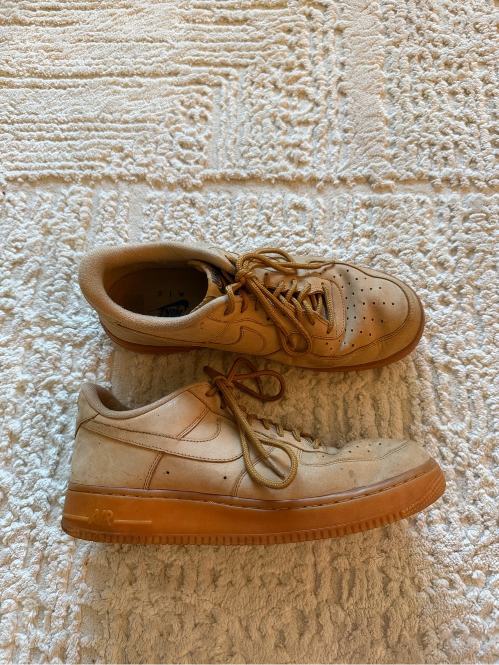 Nike Air Force 1 Low Flax Suede Sneakers Vintage